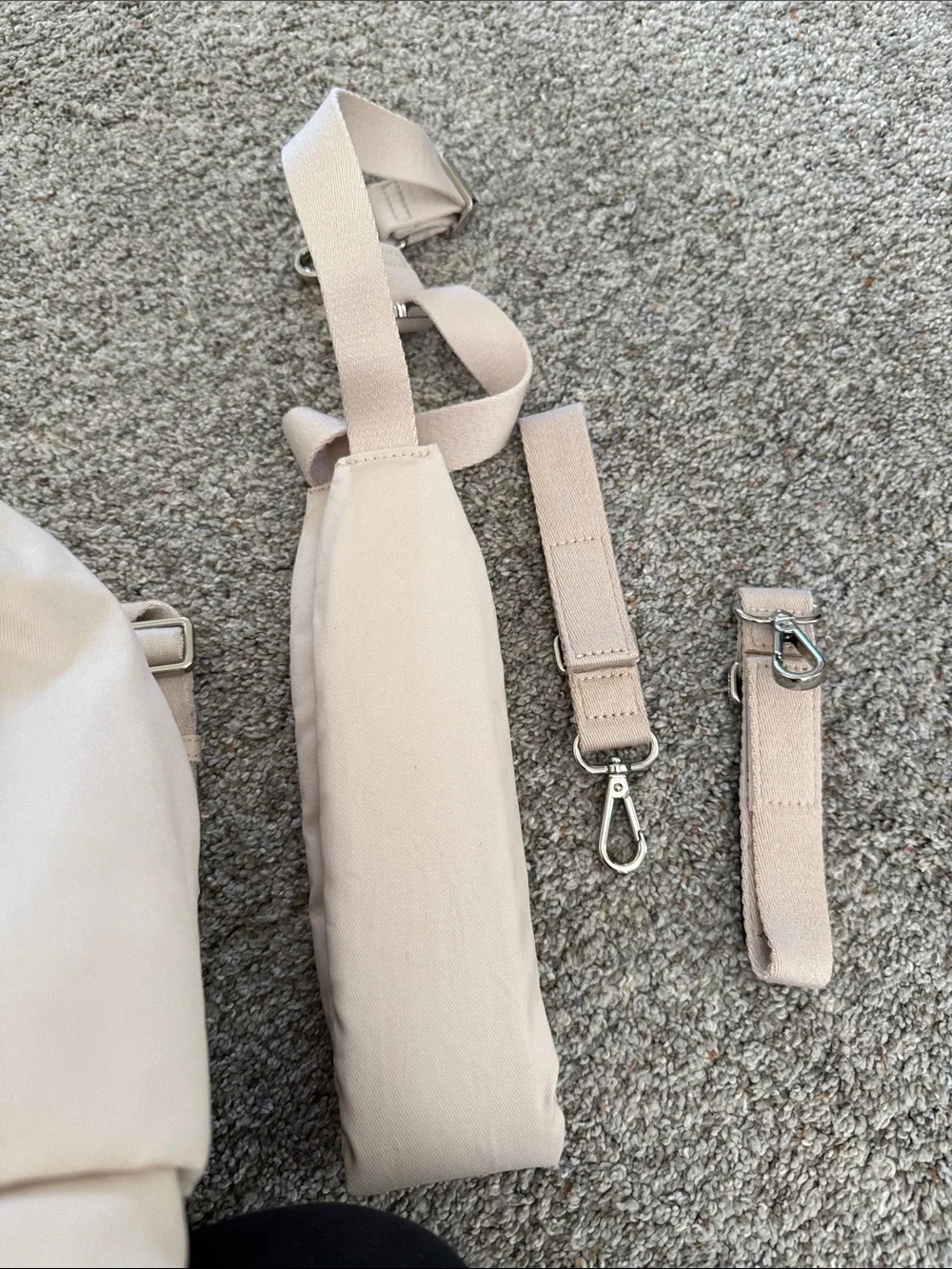 caraa baby bag cream fabric
